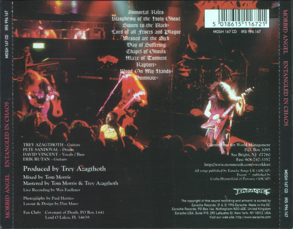 Morbid Angel : Entangled In Chaos (CD, Album, Enh, CD-)