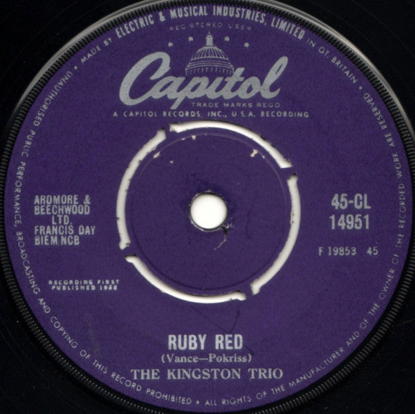 The Kingston Trio* : Tom Dooley (7", Single, RP)