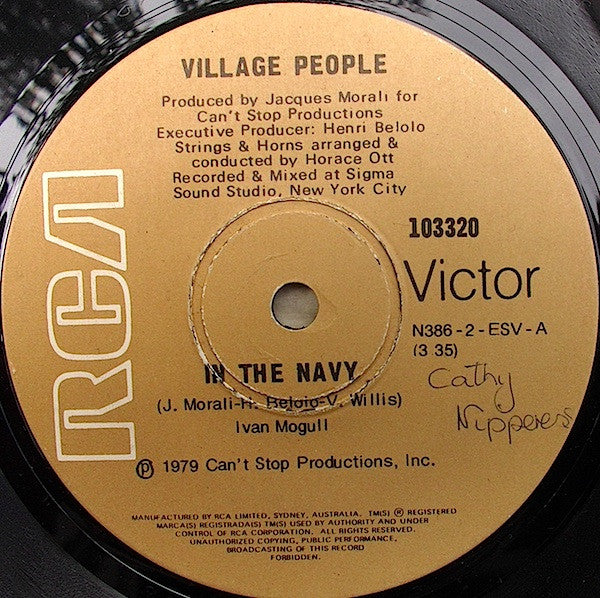 Village People : In The Navy (7", Single)