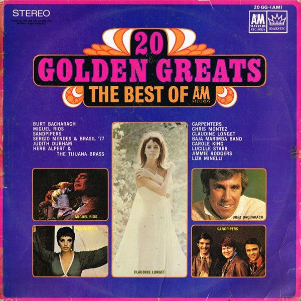 Various : 20 Golden Greats: The Best Of A&M Records (LP, Comp)