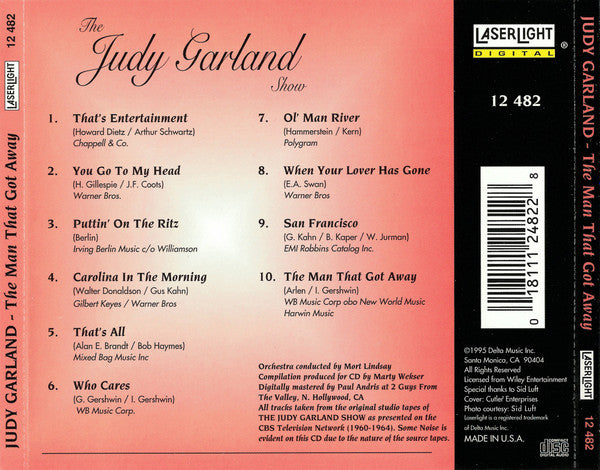 Judy Garland : The Judy Garland Show - The Man That Got Away (CD, Comp)