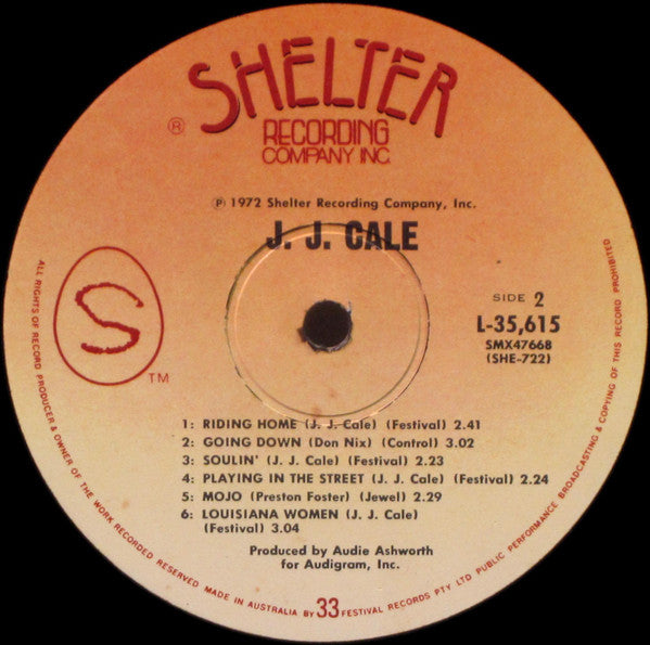 J.J. Cale : Really (LP, Album, RE)