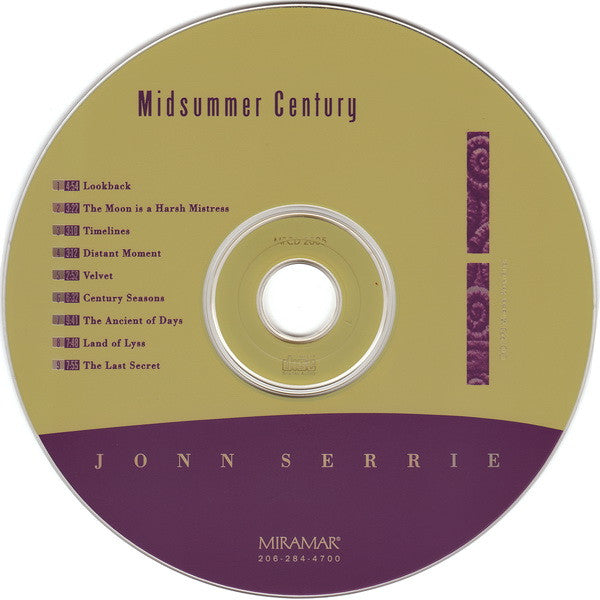 Jonn Serrie : Midsummer Century (CD, Album)