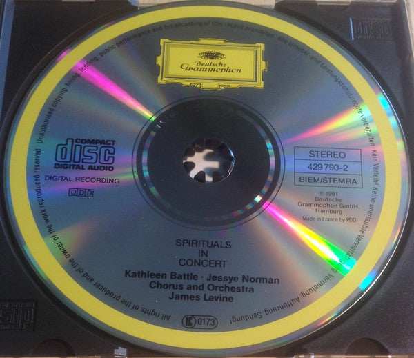 Kathleen Battle, Jessye Norman - Chorus*  And Orchestra* Conducted By James Levine (2) : Spirituals In Concert (CD, Album)