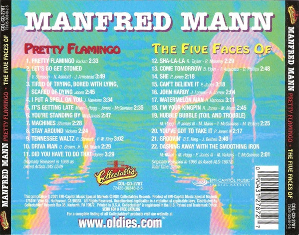 Manfred Mann : Pretty Flamingo • The Five Faces Of (CD, Comp)