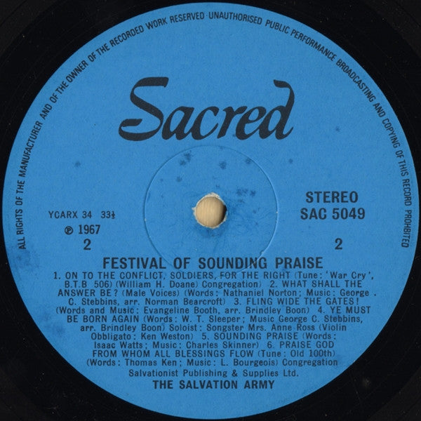 Salvation Army* : 1000 Voice Chorus (LP)