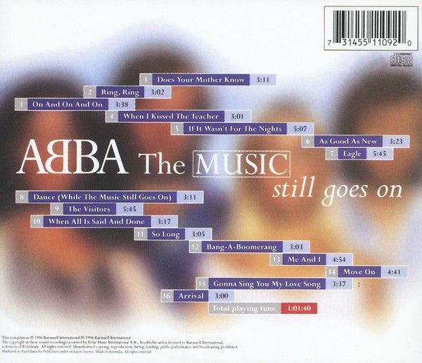ABBA : The Music Still Goes On (CD, Comp)