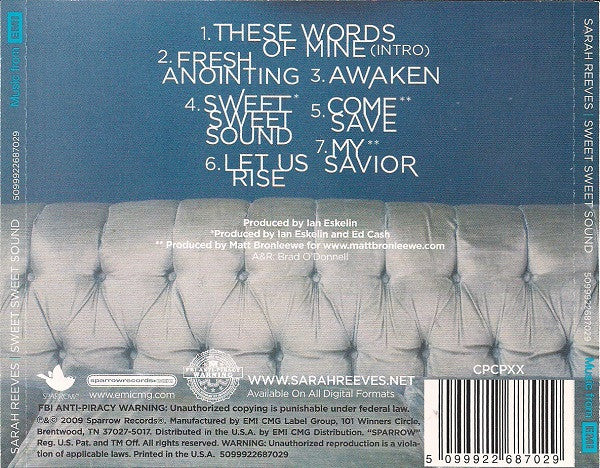 Sarah Reeves : Sweet Sweet Sound (CD, EP)