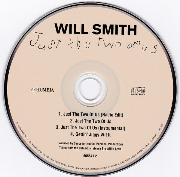 Will Smith : Just The Two Of Us (CD, Single)