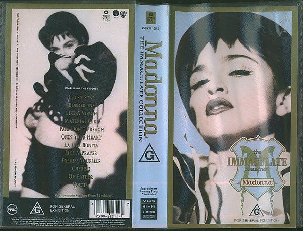 Madonna : The Immaculate Collection (VHS, Comp, PAL)