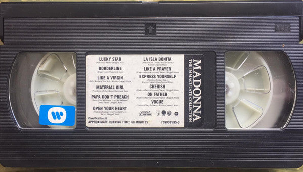 Madonna : The Immaculate Collection (VHS, Comp, PAL)