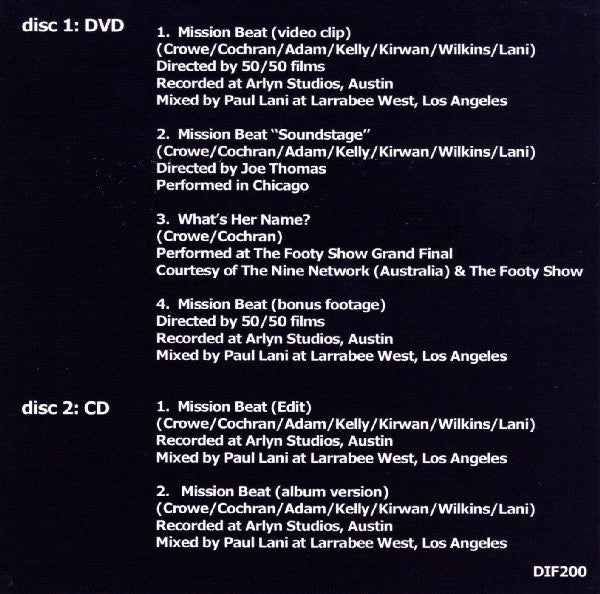 30 Odd Foot Of Grunts : Mission Beat (DVD-V + CD, Single)