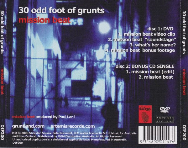 30 Odd Foot Of Grunts : Mission Beat (DVD-V + CD, Single)