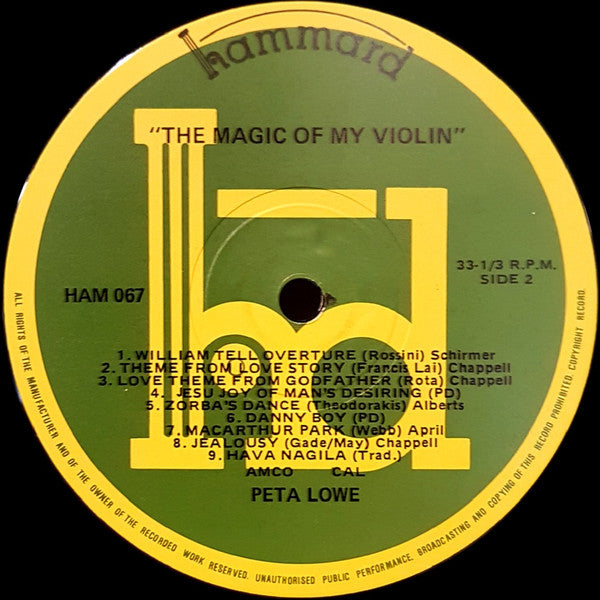 Peta Lowe : The Magic Of My Violin (LP)