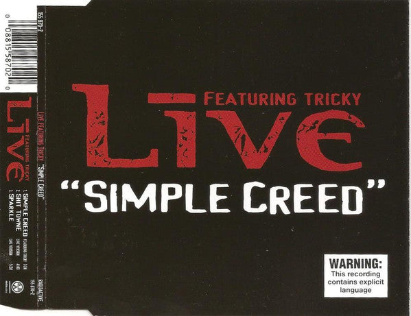 Live Featuring Tricky : Simple Creed (CD, Single)