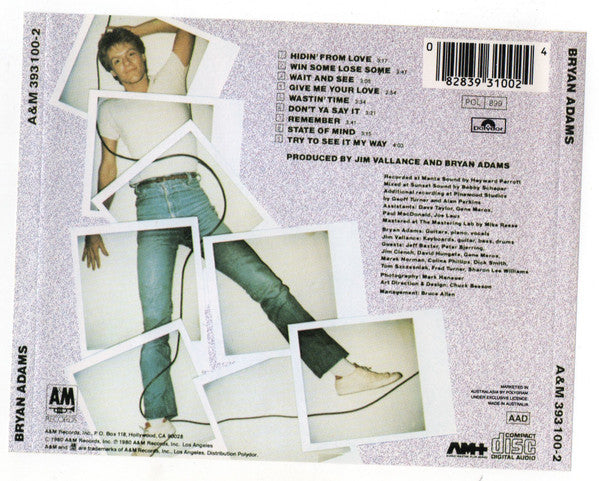 Bryan Adams : Bryan Adams (CD, Album, RE)