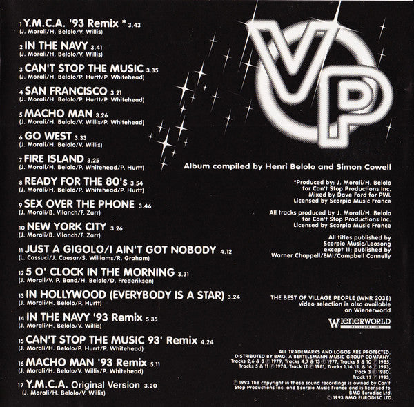 Village People : The Best Of Village People (CD, Comp)