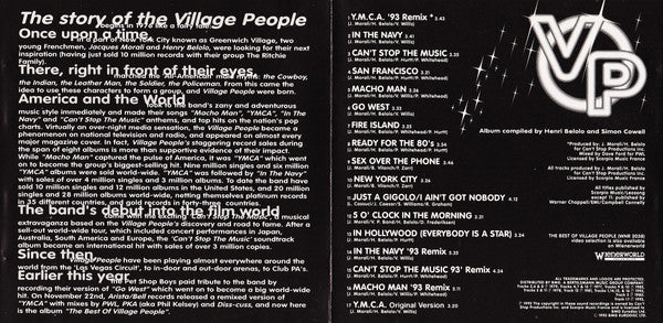 Village People : The Best Of Village People (CD, Comp)