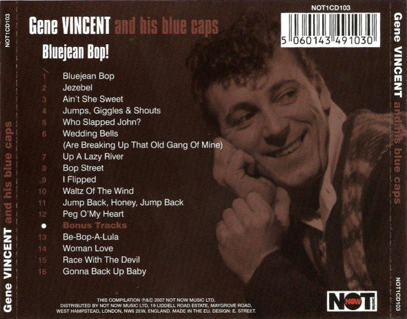 Gene Vincent And His Blue Caps* : Bluejean Bop! (CD, Album)