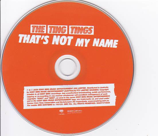 The Ting Tings : That's Not My Name (CD, Single)