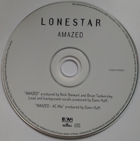 Lonestar (3) : Amazed (CD, Single)