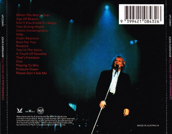John Farnham : Full House (CD, Album)