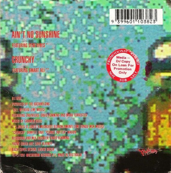 Rockmelons* Featuring Deni Hines : Ain't No Sunshine (CD, Single, Car)