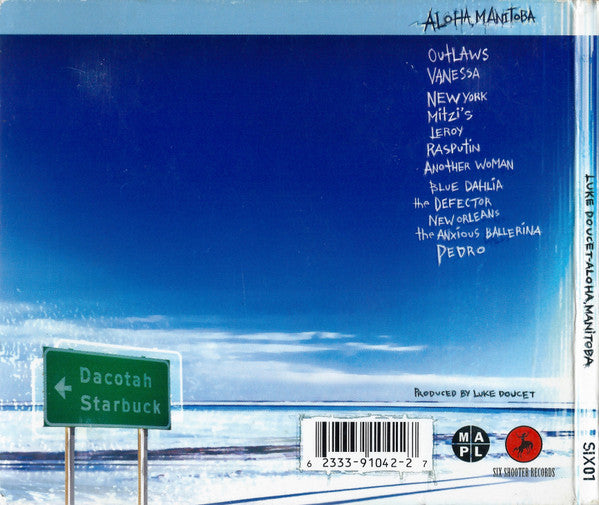 Luke Doucet : Aloha Manitoba (CD, Album, Dig)
