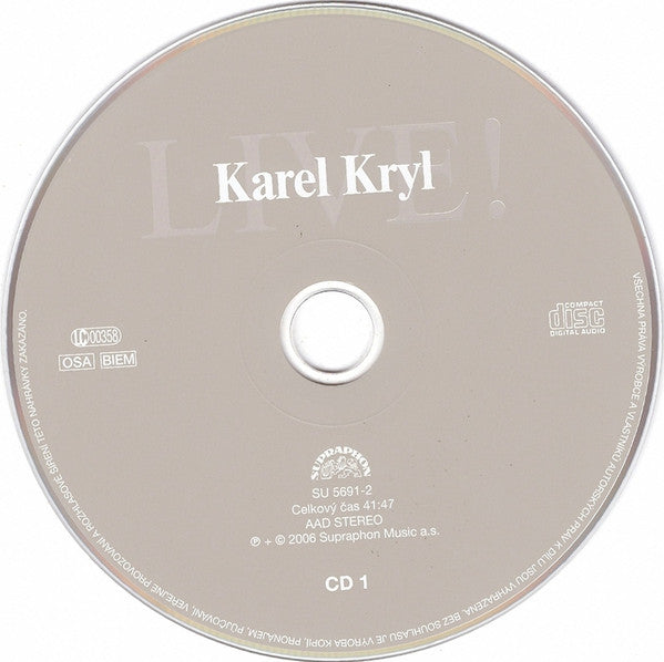 Karel Kryl : Live! (2xCD)