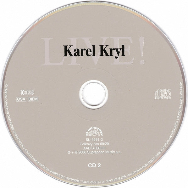 Karel Kryl : Live! (2xCD)
