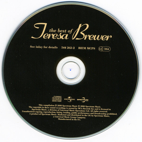 Teresa Brewer : The Best Of Teresa Brewer (CD, Comp)