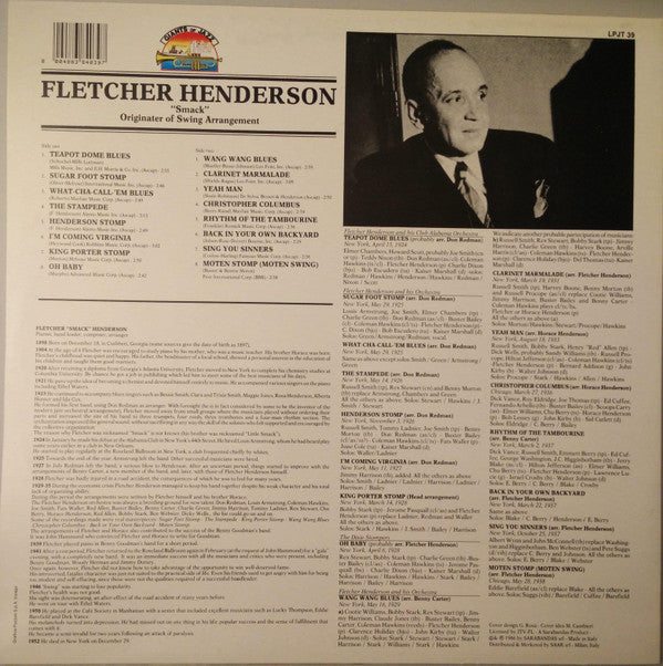 Fletcher Henderson : "Smack" Originater Of Swing Arrangement (LP, Comp)