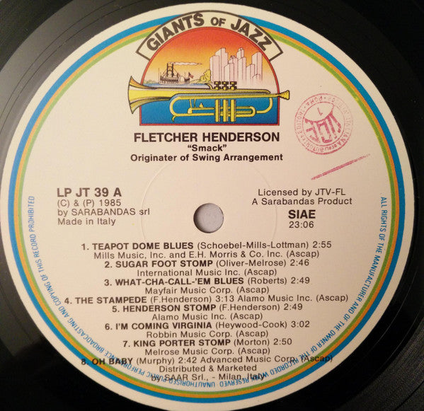 Fletcher Henderson : "Smack" Originater Of Swing Arrangement (LP, Comp)