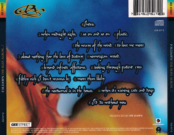 P.M. Dawn : The Bliss Album...? (Vibrations Of Love And Anger And The Ponderance Of Life And Existence) (CD, Album)