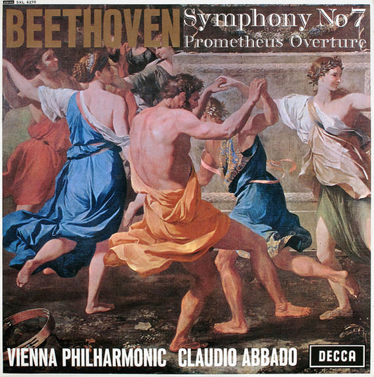 Ludwig van Beethoven, Wiener Philharmoniker, Claudio Abbado : Symphony No 7 / Prometheus Overture (LP, Wid)
