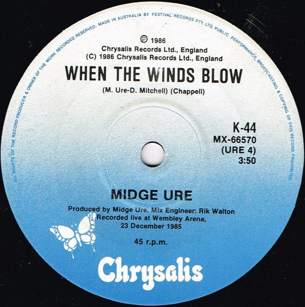 Midge Ure : Call Of The Wild (7")