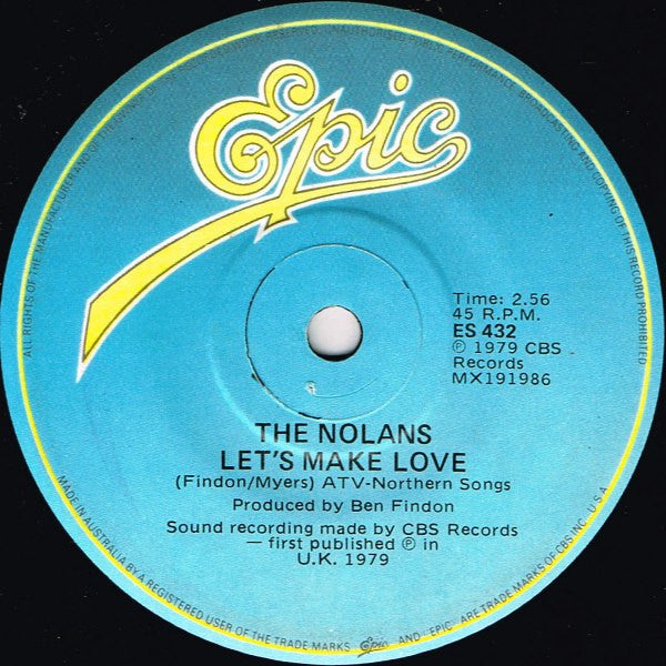 The Nolans : I'm In The Mood For Dancing (7")