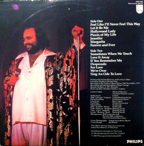 Demis Roussos : Roussos Live! Demis Roussos At The Sydney Opera House (LP, Album, Gat)
