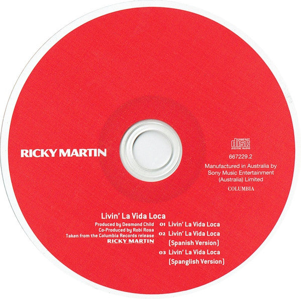 Ricky Martin : Livin' La Vida Loca (CD, Single)