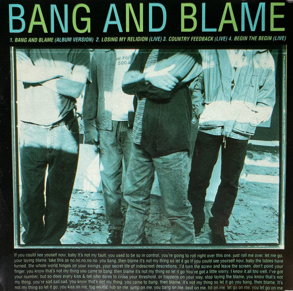 R.E.M. : Bang And Blame (CD, Single)