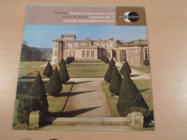 Jeanne Demessieux, L'Orchestre De La Suisse Romande, Ernest Ansermet - Georg Friedrich Händel / Johann Sebastian Bach - Antonio Vivaldi : Organ Concertos Nos. 1 & 2 / Concerto No. 2 (LP, Promo, RE)