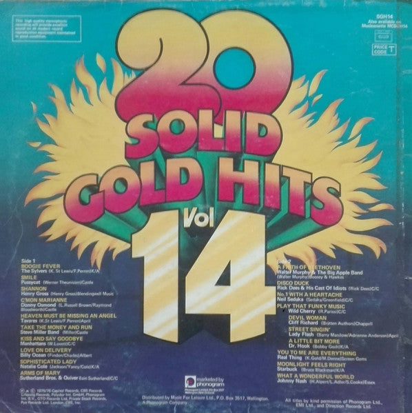 Various : 20 Solid Gold Hits Vol. 14 (LP, Comp)