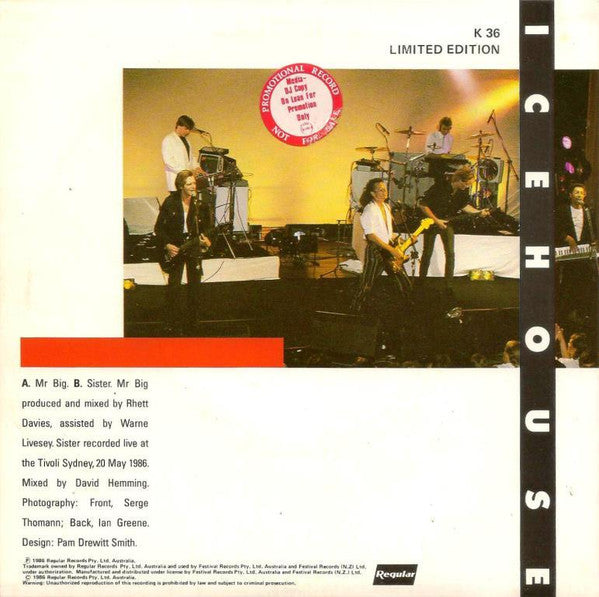 Icehouse : Mr Big (7", Single, Ltd)