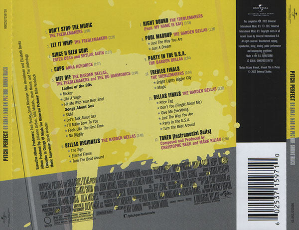 Pitch Perfect Cast : Pitch Perfect - Original Motion Picture Soundtrack (CD, Comp)