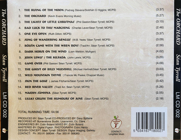 Seán Tyrrell : The Orchard (CD, Album)