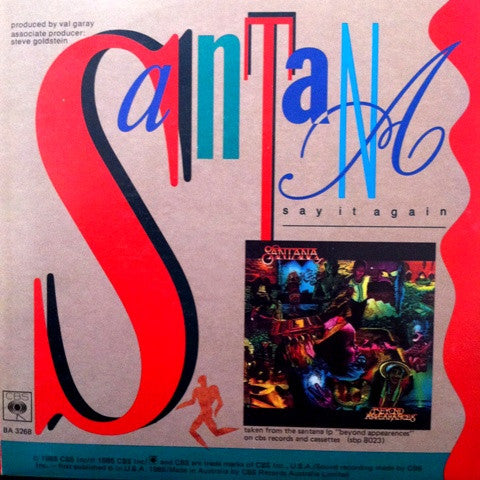 Santana : Say It Again (7", Single)
