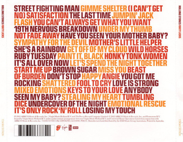 Rolling Stones* : Forty Licks (2xCD, Comp)