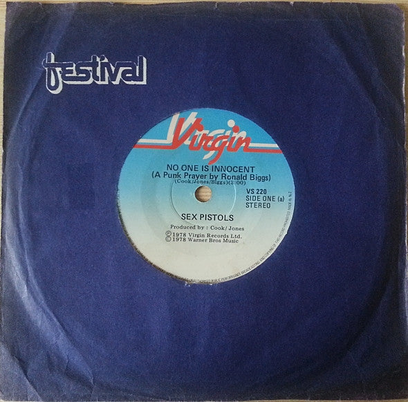 Sex Pistols : No One Is Innocent (A Punk Prayer By Ronald Biggs) / My Way (7")