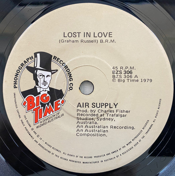 Air Supply : Lost In Love (7", Single)