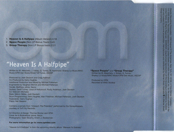 OPM (2) : Heaven Is A Halfpipe (CD, Maxi)